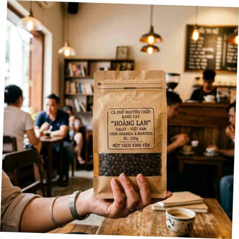 Cà phê Arabica Núi Min rang vừa photo review